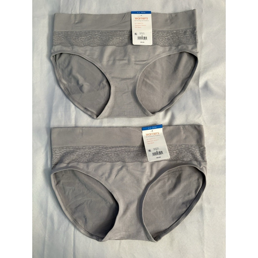 NEW Warners Panty No Pinch No Problems Hipster Panties 2 Pair Women Size Xlarge